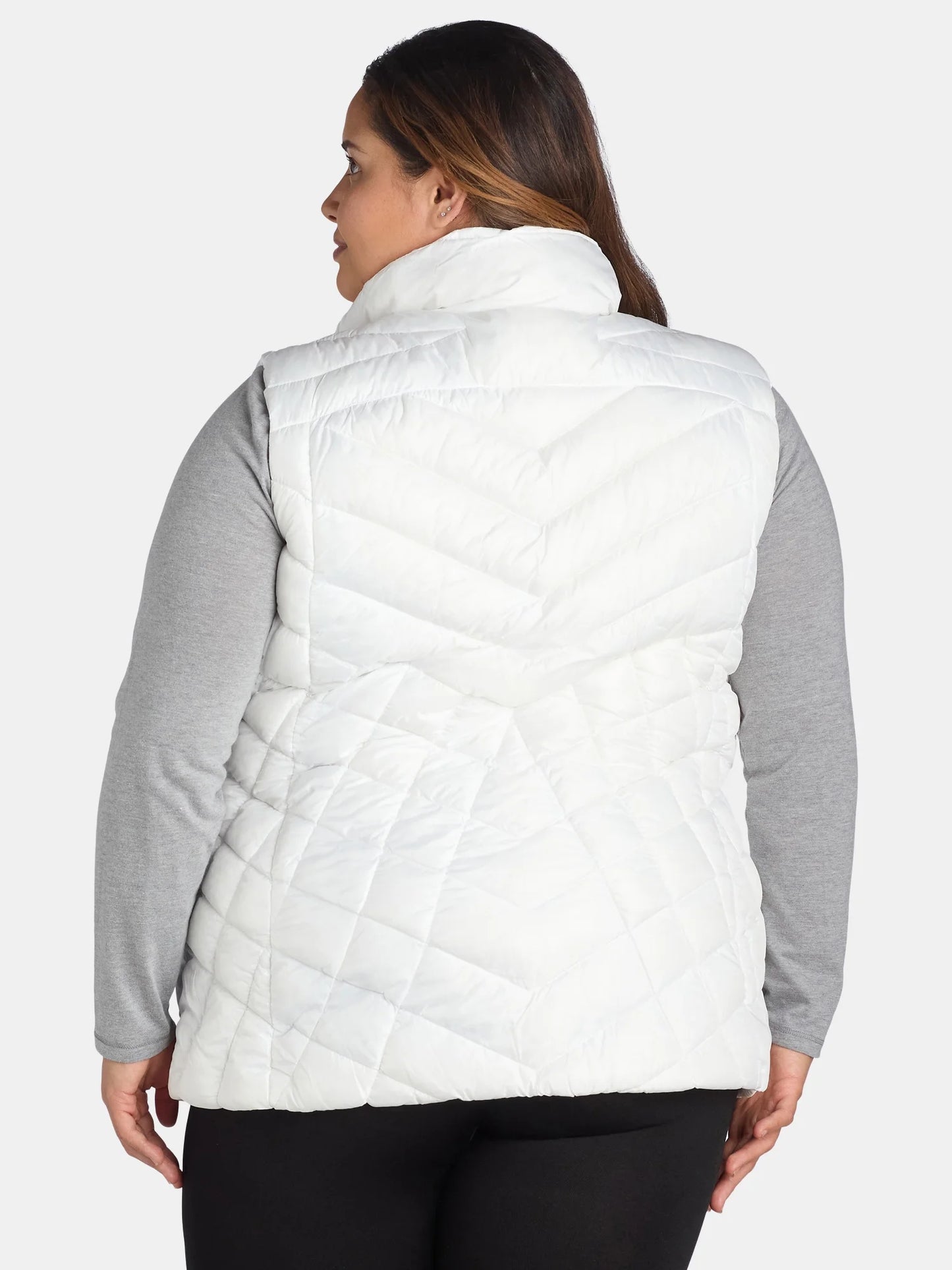 Chevron Quilted Puffer, Outerwear Vests (Women'S), Sizes 1X-3X