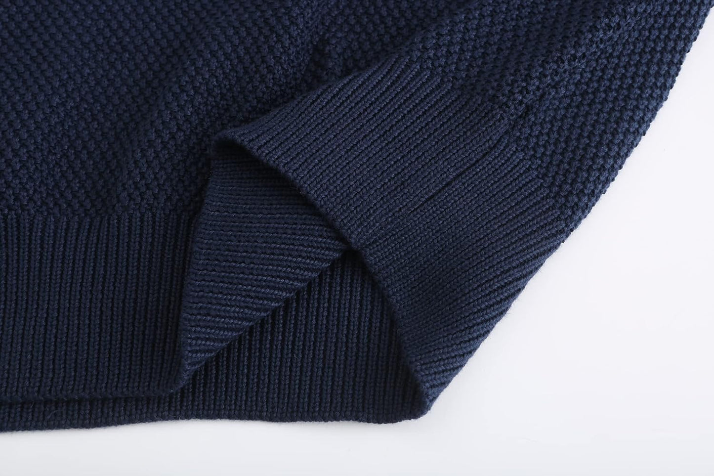 -Oversized-Sweaters-For-Women-Turtleneck Sweaters Drop Shoulder Pullover Knit Long Lantern Sleeve Casual