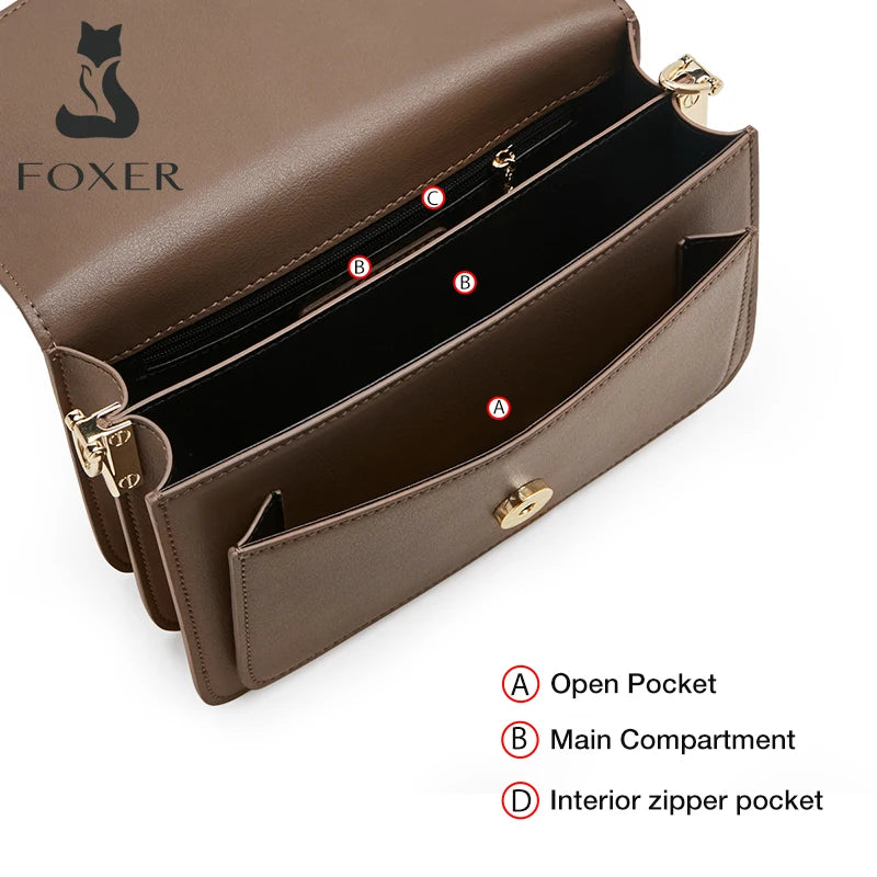 Fashion Organ Box Bag Ladies Autumn Winter Retro Shoulder Bag Temperament Women'S Messenger Bag Split Leather Square Bag