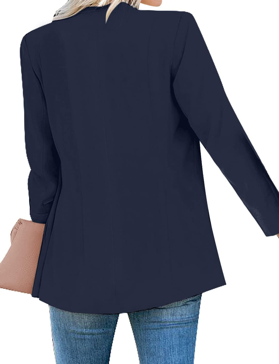 Women'S Casual Long Sleeve Lapel Button Slim Work Office Blazer Jacket