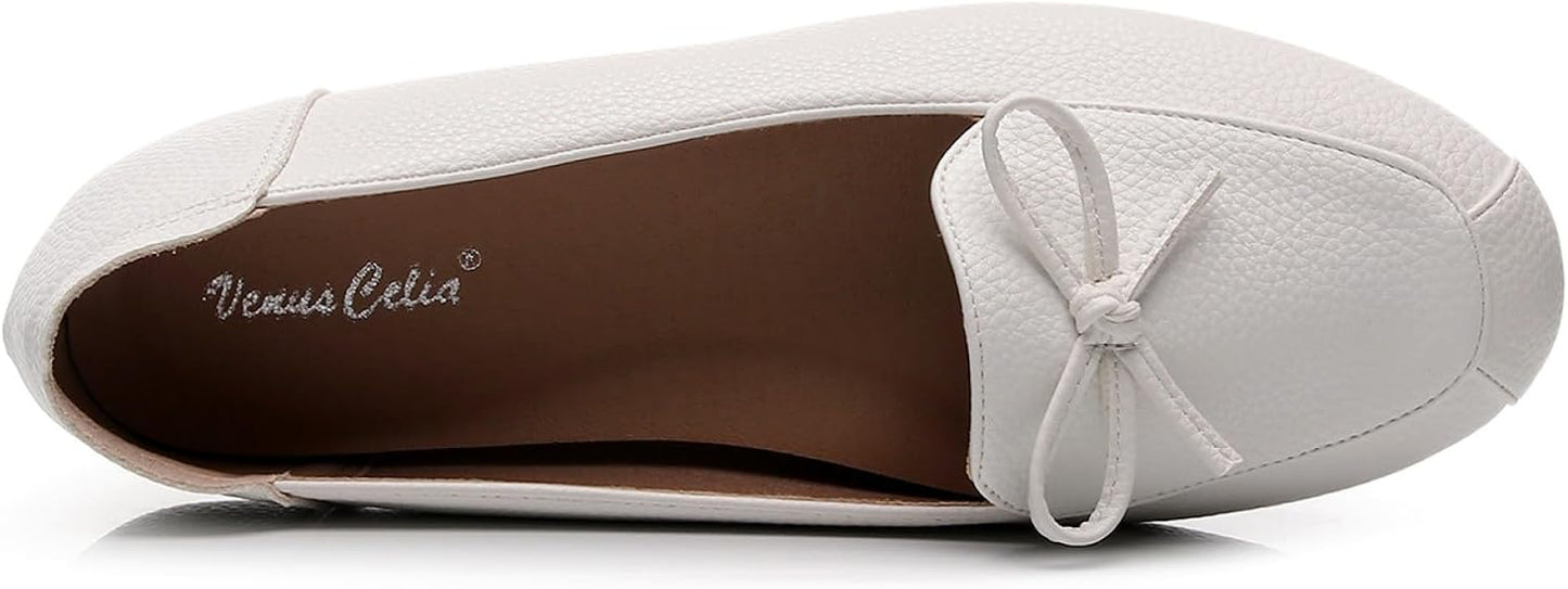 Women'S Bowknot Wide Flat Shoe