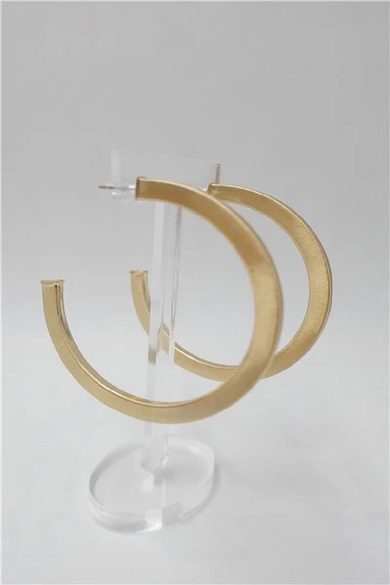 Overall Luxe round Hoop Earrings
