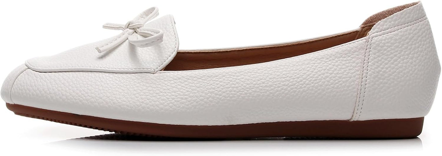 Women'S Bowknot Wide Flat Shoe