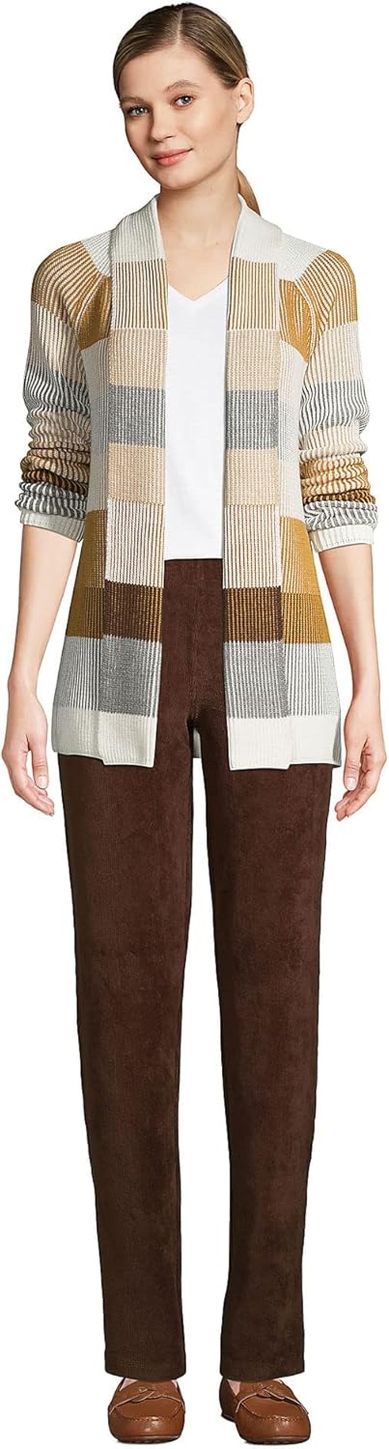 Women'S Sport Knit High Rise Corduroy Pants