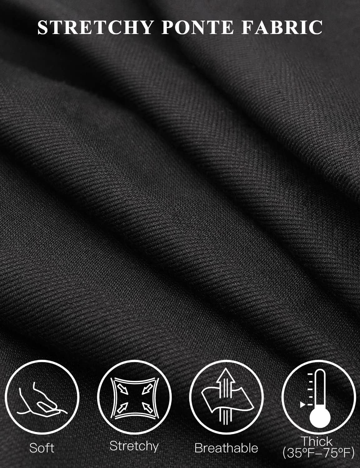 Women'S 28''/30''/32''/34'' Stretchy Straight Dress Pants with Pockets Tall, Petite, Regular for Office Work Business