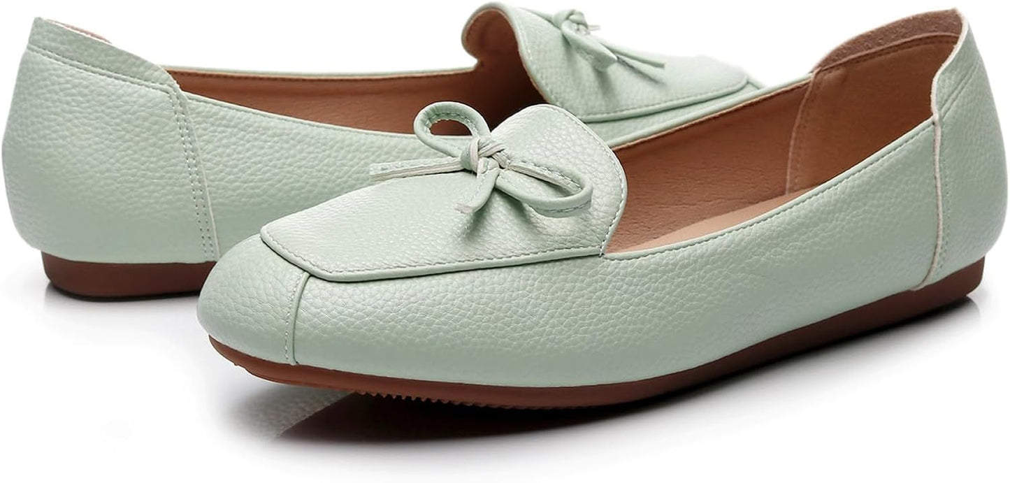 Women'S Bowknot Wide Flat Shoe
