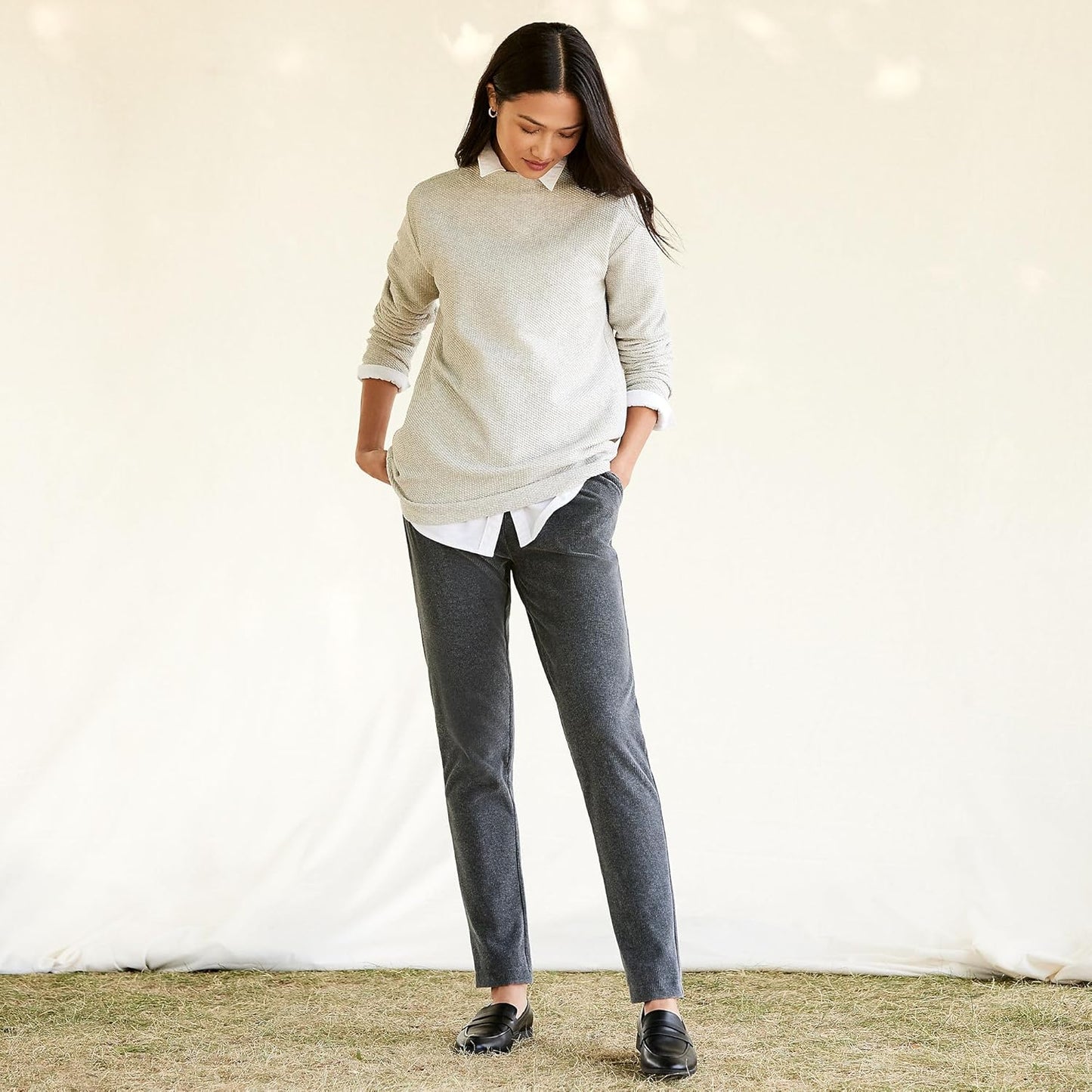 Women'S Sport Knit High Rise Corduroy Pants