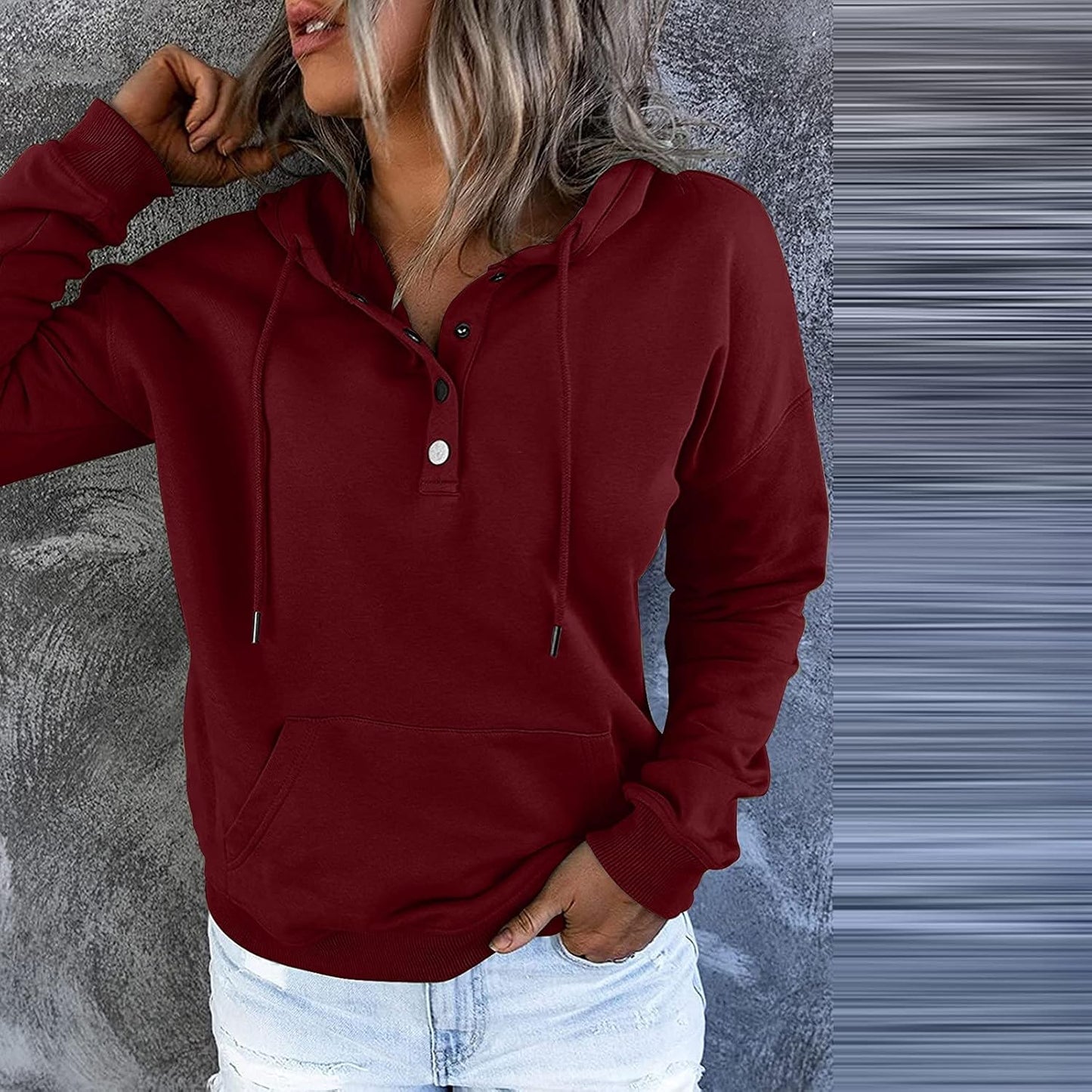 Christmas Hoodies for Women Pullover Oversized Women Clothes Fashion 2021 Casual Zipper Hooded Sweatshirts Long Sleeve Winter Fall Button down plus Size Tops Cozy Sweater Shirts