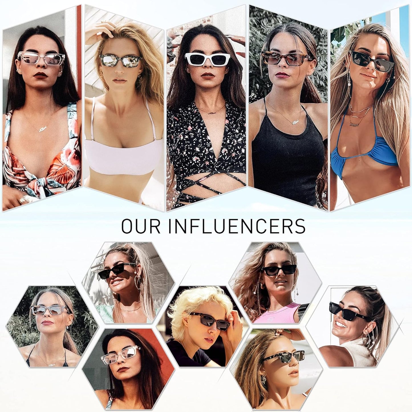 Rectangular Retro Skinny Sunglasses for Men and Women UNITY SJ2134 with Tortoise Frame/Grey Lens