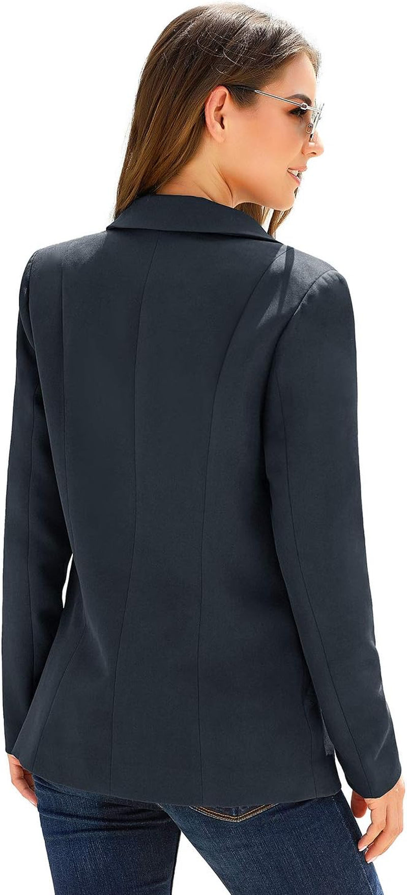Women'S Casual Long Sleeve Lapel Button Slim Work Office Blazer Jacket