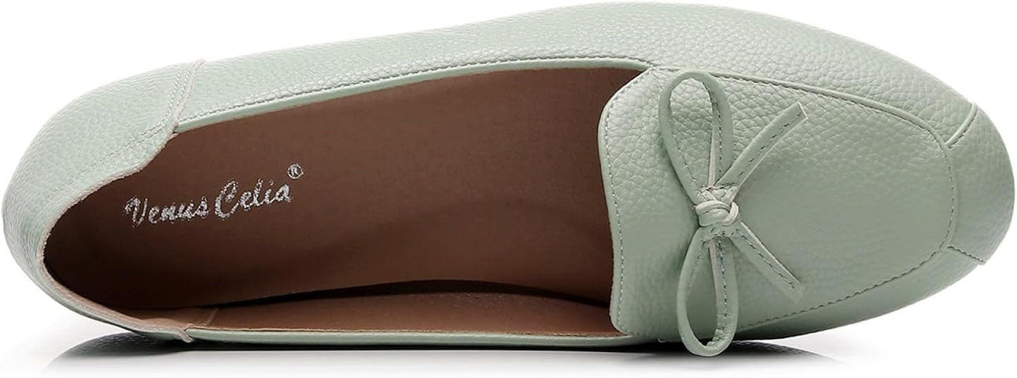 Women'S Bowknot Wide Flat Shoe