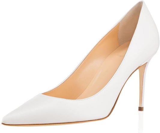 Women'S High Heel Pumps - Classy Pointy Toe Pumps_- Office Wedding Party Event Comfort Heels
