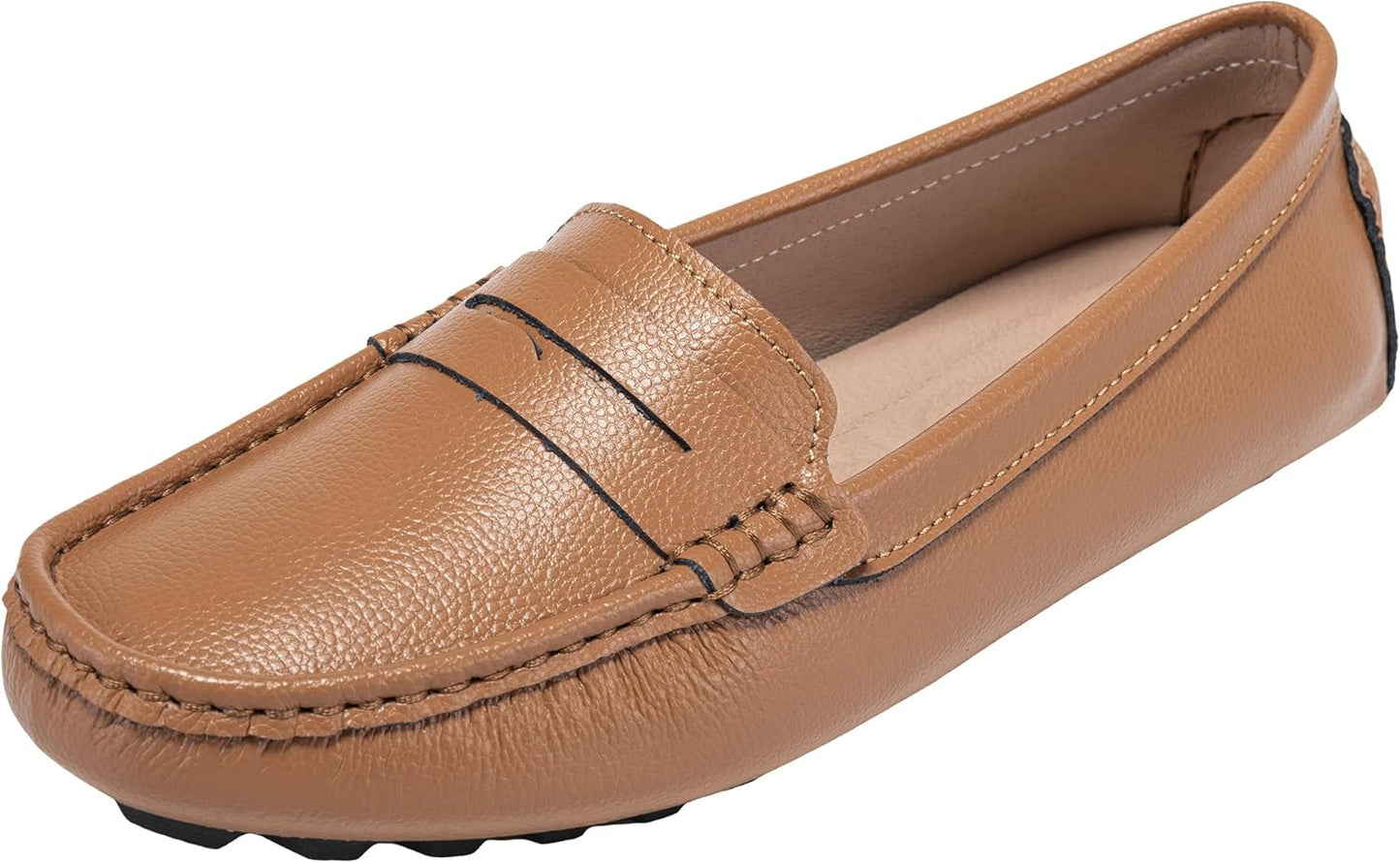 Women'S Genuine Leather Penny Loafers Classic Driving Moccasins Casual Slip on Comfort Women Loafer Shoes