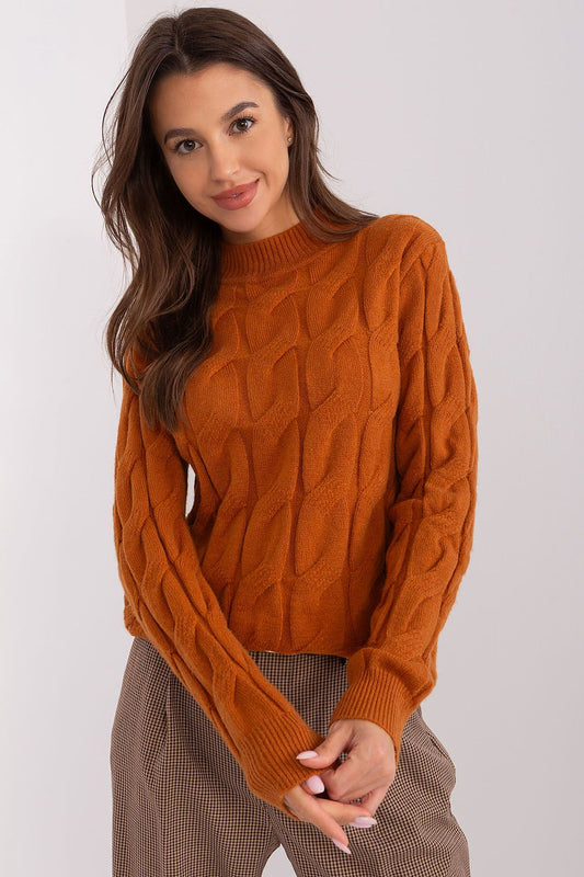 Elegant Women'S Textured Half Turtleneck Sweater