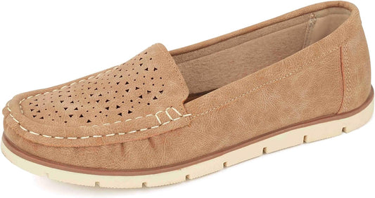 Womens Penny Loafers Breathable Slip on Flat Shoes Moccasins