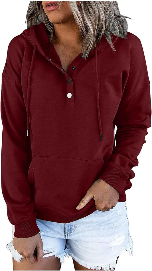 Christmas Hoodies for Women Pullover Oversized Women Clothes Fashion 2021 Casual Zipper Hooded Sweatshirts Long Sleeve Winter Fall Button down plus Size Tops Cozy Sweater Shirts