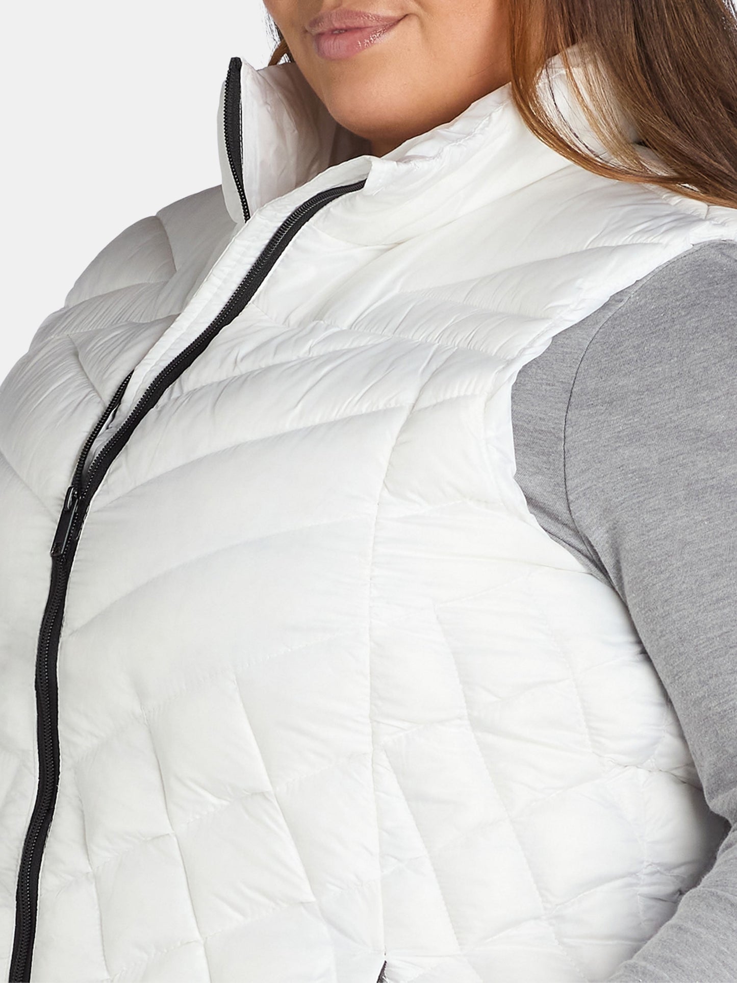 Chevron Quilted Puffer, Outerwear Vests (Women'S), Sizes 1X-3X
