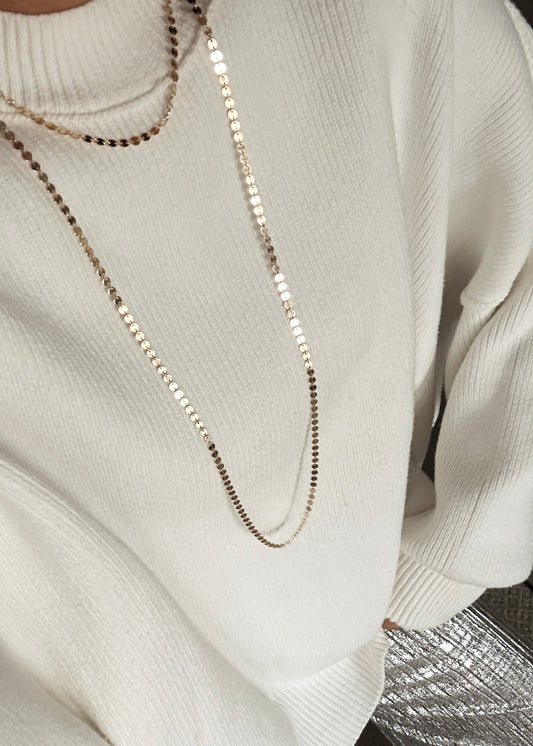 The Lux Necklace - 36 Inch 14k Gold Filled Elegance