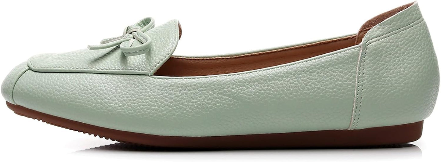 Women'S Bowknot Wide Flat Shoe