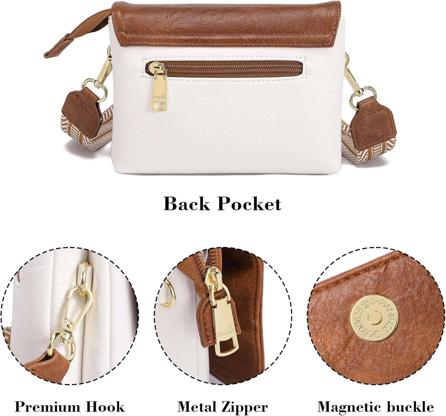 Soft Small Leather Crossbody Bags for Women RFID Blocking Travel Purses Handbags Cell Phone Purse