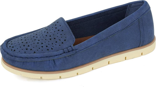Womens Penny Loafers Breathable Slip on Flat Shoes Moccasins
