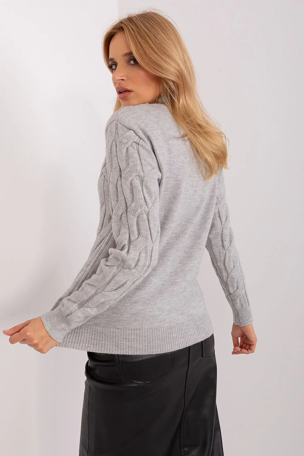 Elegant Women'S Textured Half Turtleneck Sweater