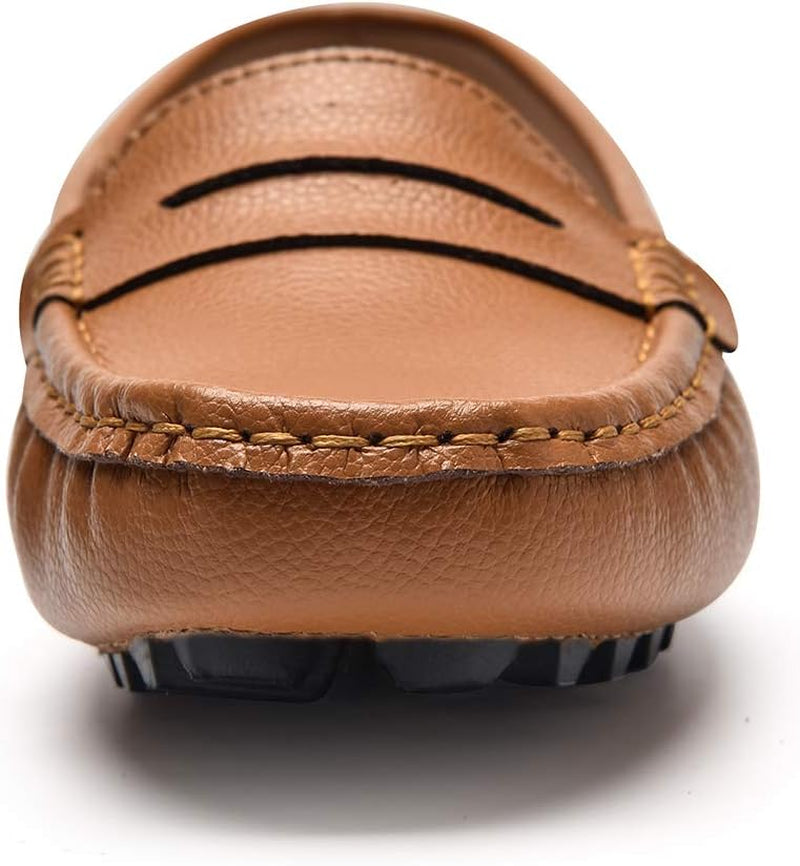 Women'S Genuine Leather Penny Loafers Classic Driving Moccasins Casual Slip on Comfort Women Loafer Shoes