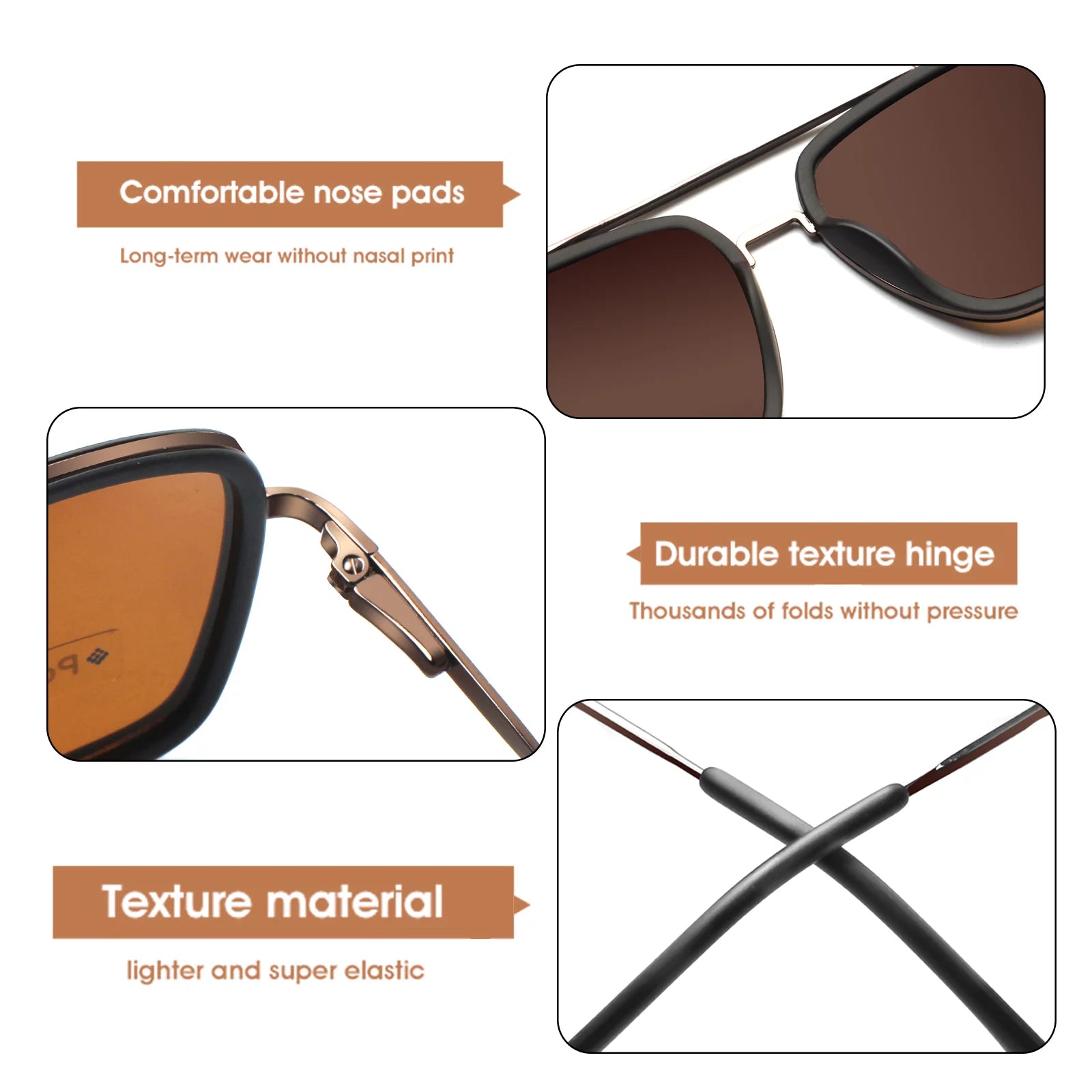 Sunglasses Classic Square Polarized for Women Men Retro Shades Sun Glasses
