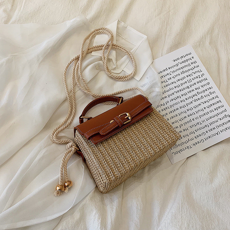 Fashion Style Shoulder Bag Women Straw Woven Bag
