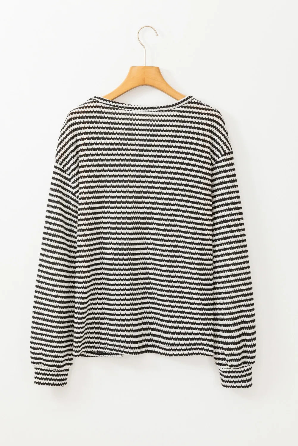 Striped round Neck Long Sleeve Top